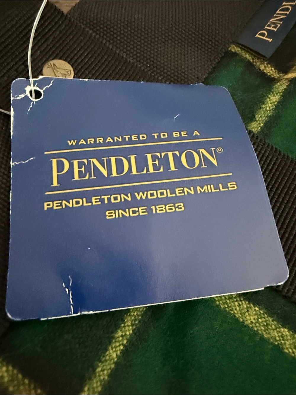 Pendleton University of Oregon 2018 Wool Plaid Canvas Tote Bag NWT - Picture 3 of 6